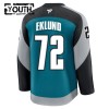 San Jose Sharks Hockeydrakt 2025-26 Fanatics Premium William Eklund Teal Tredje - Barn