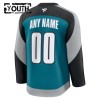 San Jose Sharks Hockeydrakt Custom 2025-26 Fanatics Premium Teal Tredje - Barn