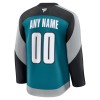 San Jose Sharks Hockeydrakt Custom 2025-26 Fanatics Premium Teal Tredje - Herre