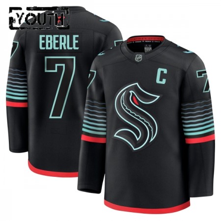 Seattle Kraken Hockeydrakt 2025-26 Fanatics Premium Eberle Svart Tredje Jordan - Barn