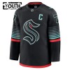 Seattle Kraken Hockeydrakt 2025-26 Fanatics Premium Eberle Svart Tredje Jordan - Barn