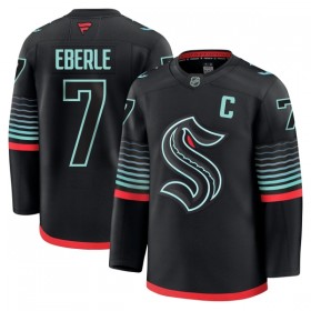 Seattle Kraken Hockeydrakt 2025-26 Fanatics Premium Eberle Svart Tredje Jordan - Herre