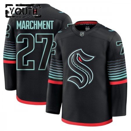 Seattle Kraken Hockeydrakt 2025-26 Fanatics Premium Mason Marchment Svart Tredje - Barn