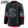 Seattle Kraken Hockeydrakt 2025-26 Fanatics Premium Philipp Grubauer Svart Tredje - Barn