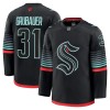 Seattle Kraken Hockeydrakt 2025-26 Fanatics Premium Philipp Grubauer Svart Tredje - Herre