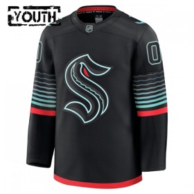 Seattle Kraken Hockeydrakt Custom 2025-26 Fanatics Premium Svart Tredje - Barn