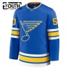 St. Louis Blues Hockeydrakt 2025-26 Fanatics Premium Binnington Blå Hjemme Jordan - Barn