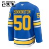 St. Louis Blues Hockeydrakt 2025-26 Fanatics Premium Binnington Blå Hjemme Jordan - Barn