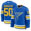 St. Louis Blues Hockeydrakt 2025-26 Fanatics Premium Binnington Blå Hjemme Jordan - Herre