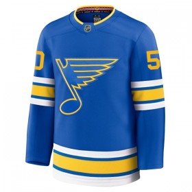 St. Louis Blues Hockeydrakt 2025-26 Fanatics Premium Binnington Blå Hjemme Jordan - Herre