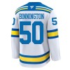 St. Louis Blues Hockeydrakt 2025-26 Fanatics Premium Binnington Hvit Borte Jordan - Herre