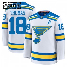 St. Louis Blues Hockeydrakt 2025-26 Fanatics Premium Robert Thomas Hvit Borte - Barn