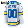 St. Louis Blues Hockeydrakt Custom 2025-26 Fanatics Premium Hvit Borte - Barn