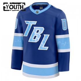 Tampa Bay Lightning Hockeydrakt Custom 2025-26 Fanatics NHL Stadium Series Premium Blå - Barn