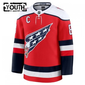 Washington Capitals Hockeydrakt 2025-26 Fanatics Premium Alex Ovechkin Rød Tredje - Barn