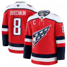 Washington Capitals Hockeydrakt 2025-26 Fanatics Premium Alex Ovechkin Rød Tredje - Herre