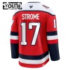 Washington Capitals Hockeydrakt 2025-26 Fanatics Premium Dylan Strome Rød Tredje - Barn