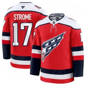 Washington Capitals Hockeydrakt 2025-26 Fanatics Premium Dylan Strome Rød Tredje - Herre