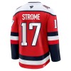 Washington Capitals Hockeydrakt 2025-26 Fanatics Premium Dylan Strome Rød Tredje - Herre
