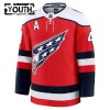 Washington Capitals Hockeydrakt 2025-26 Fanatics Premium Tom Wilson Rød Tredje - Barn