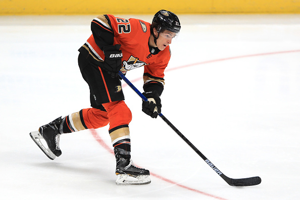 Sonny Milano scoret et sjokkerende mål for Anaheim Ducks